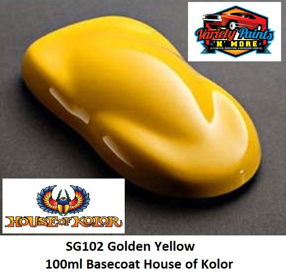 SG102 Golden Yellow 100ml Basecoat House of Kolor