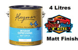 Haymes Ultra Premium Acrylic Interior Expressions Matt White 4 Litre