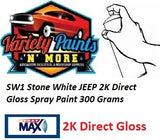 SW1 Stone White JEEP 2K Direct Gloss Spray Paint 300 Grams