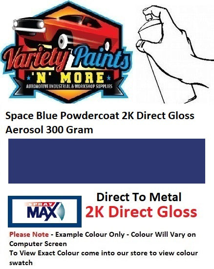 Space Blue Powdercoat 2K Direct Gloss Aerosol 300 Gram