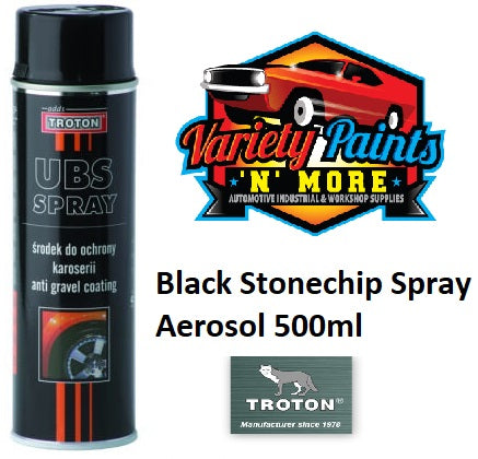 Troton UBS Anti Gravel Stone Guard Aerosol Black 500ml Aerosol Variety Paints N More