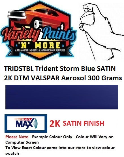 TRIDSTBL Trident Storm Blue SATIN 2K DTM VALSPAR Aerosol 300 Grams