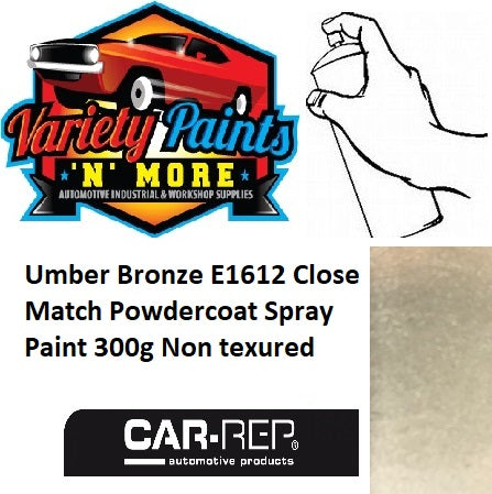 Umber Bronze E1612 Close Match Powdercoat Spray Paint 300g Non texured