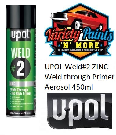 UPOL Weld#2 Zinc Weld through Primer Aerosol 450ml