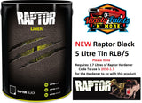 Upol Raptor Bed Liner Kit Black 5 Litre Tin NEW LINE