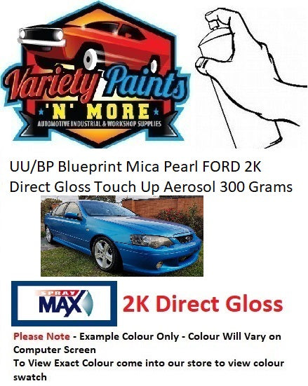 UU/BP Blueprint Mica Pearl FORD 2K Direct Gloss Touch Up Aerosol 300 Grams