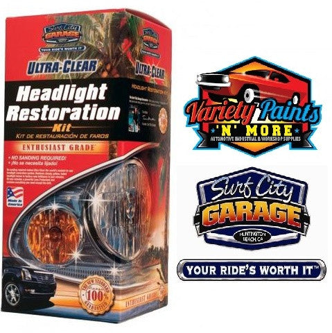 Ultra Clear Headlight Restoration Kit Surf City Garage Variety Paints 1
