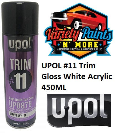 UPOL #11 Trim Gloss White Acrylic 450ML