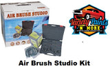Air Brush Studio Kit 6 Brushes Variety Paints N More 
