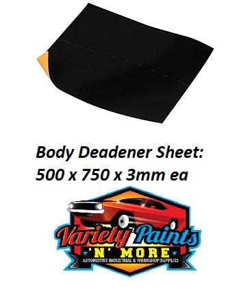 Velocity Single Self Adhesive Body Deadener Sheet Large