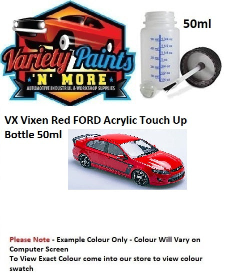 VX Vixen Red FORD Acrylic Touch Up Bottle 50ml