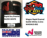 Wagon Rapid Enamel GLOSS White 2 Litre WAGWLE-002