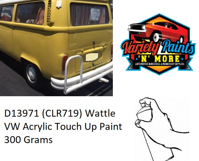 13971 (CLR719) Wattle VW Acrylic Touch Up Paint 300 Grams 10IS 15A