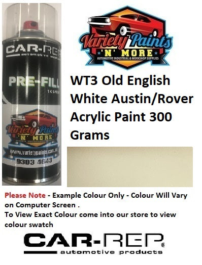 WT3 Old English White Austin/Rover Acrylic Paint 300 Grams