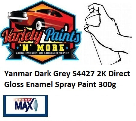 Yanmar Dark Grey S4427 2K Direct Gloss Enamel Spray Paint 300g