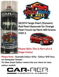 Z6/674 Tango Pearl /Dynamic Red Pearl Basecoat for Orange Pearl Touch Up Paint 300 Grams STEP 3