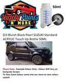 ZJ3 Bluish Black Pearl SUZUKI Standard Acrylic 50ML Touch Up Bottle with Brush