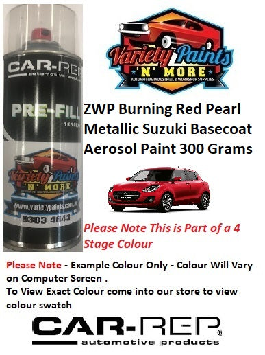 ZWP Burning Red Pearl Metallic Suzuki Basecoat STEP 3 Touch Up Paint 300 Grams 2IS 40A