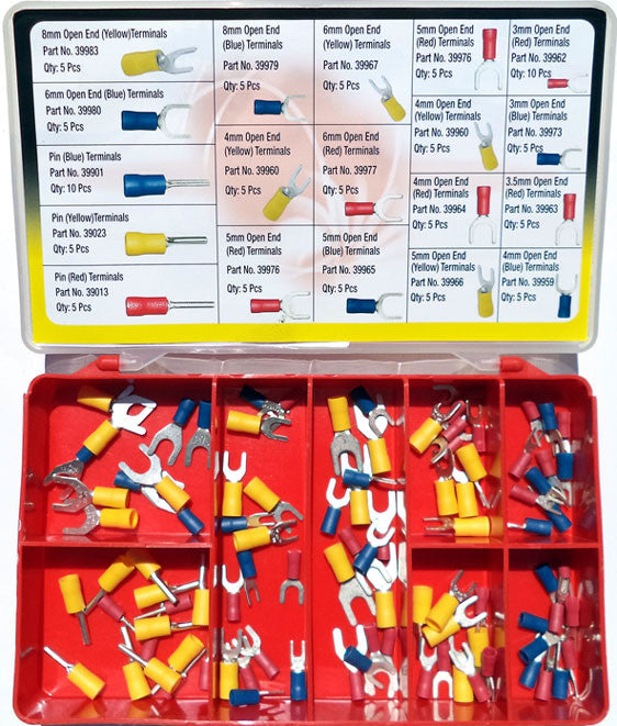 Torres Electrical Terminals Open End and Pin. 100 pieces per box.