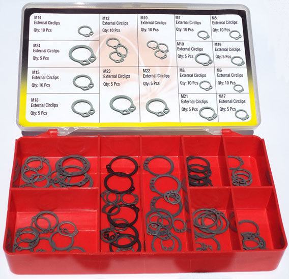 Torres External Circlips DIN 471 120 pieces per box