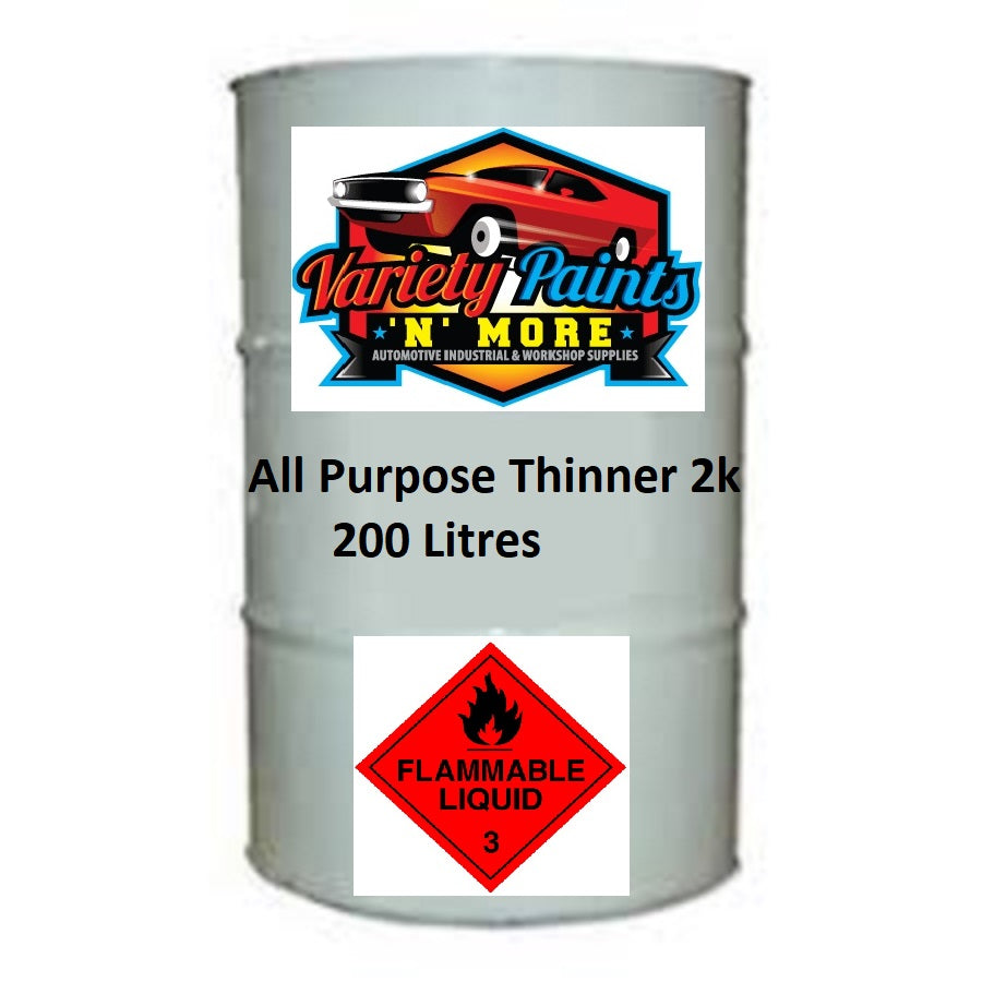 Basecoat/2K Thinner Standard Polyurethane 200 Litre 2PTN200