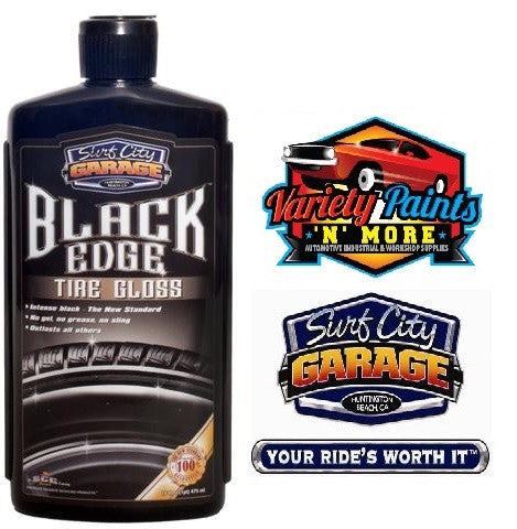 Black Edge Tire Gloss 16oz Surf City Garage Variety Paints N More