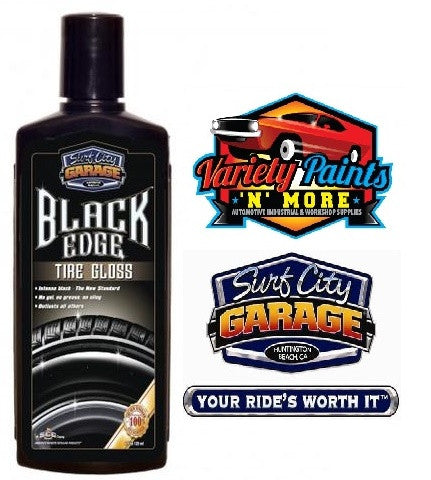 Black Edge Tire Gloss 8oz Surf City Garage Variety Paints N More