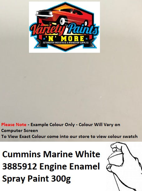 Cummins Marine White 3885912 Engine Enamel Spray Paint 300g