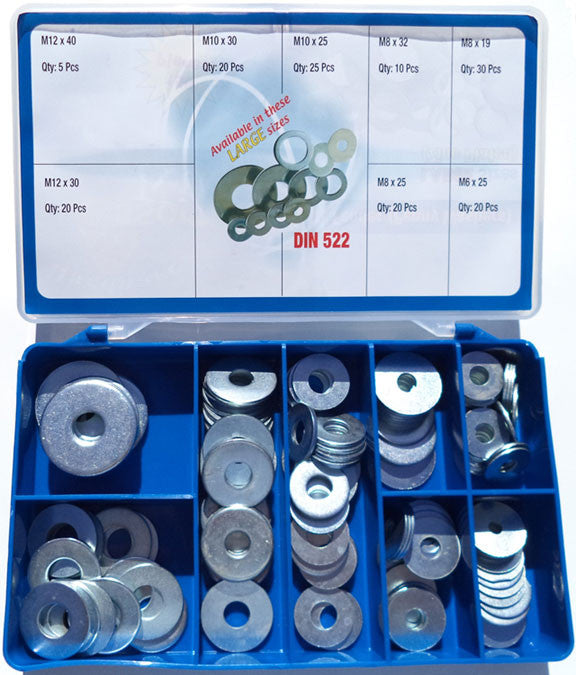 Torres Fender Penny Washers Large Sizes 150 Pieces