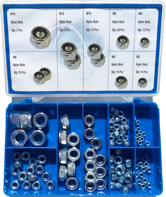 Torres Nylon Insert Self Locking Nuts 100 Pieces
