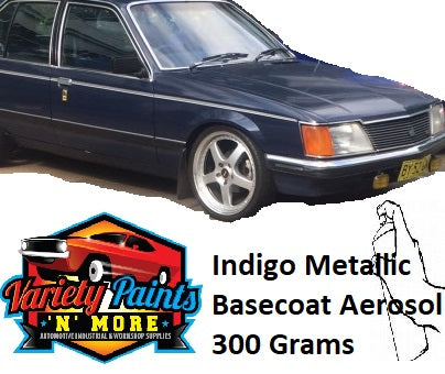 B176 Indigo Blue Metallic Holden Basecoat Aerosol Paint 300 Grams