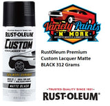 RustOleum Premium Custom Lacquer Matte BLACK 312 Grams