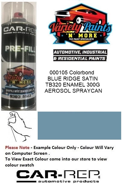 000105 Colorbond®  BLUE RIDGE SATIN TB320 ENAMEL 300G AEROSOL SPRAYCAN