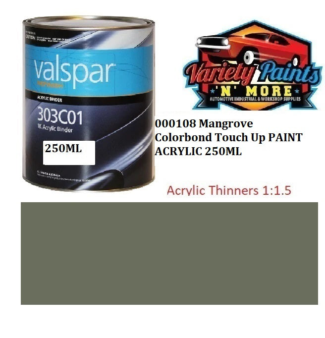 000108 Mangrove Colorbond® Touch Up PAINT ACRYLIC 250ML