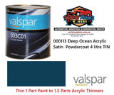 000113 Colorbond® Deep Ocean Acrylic Satin  Powdercoat 4 litre TIN