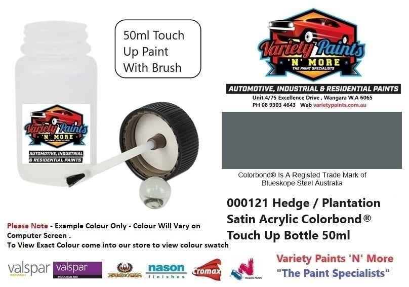 000121 Hedge / Plantation Satin Acrylic Colorbond® Touch Up Bottle 50ml