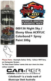 000136 Night Sky / Ebony Gloss ACRYLIC Colorbond® Spray Paint 300g