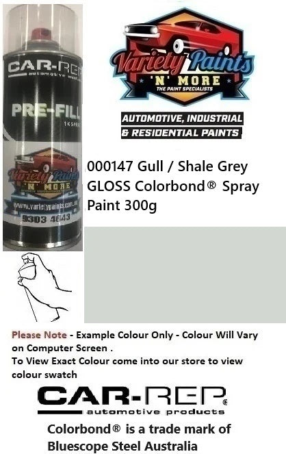 000147 Gull / Shale Grey GLOSS Colorbond® Spray Paint 300g