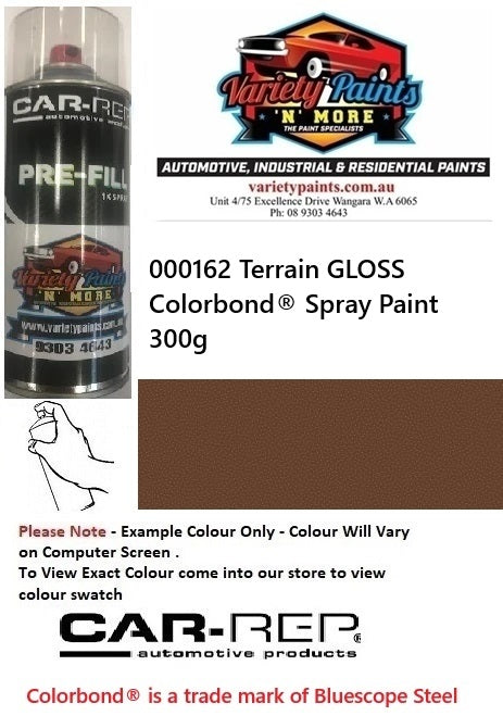 000162 Terrain GLOSS Colorbond® Spray Paint 300g