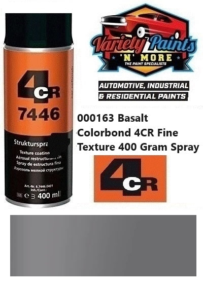 000163 Basalt Colorbond 4CR Fine Texture 400 Gram Spray