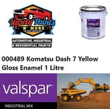 000489 Komatsu Dash 7 Yellow Gloss Enamel 1 Litre