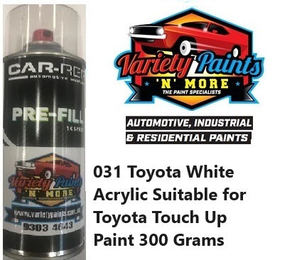 031 White Acrylic Suitable for Toyota Touch Up Paint 300 Grams 3IS 34A