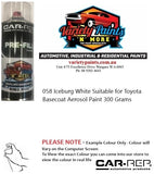 058 Iceburg White Suitable for Toyota Basecoat Aerosol Paint 300 Grams