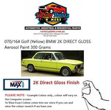 070/164 Golf (Yellow) BMW 2K DIRECT GLOSS Aerosol Paint 300 Grams