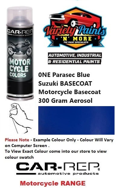 0NE Parasec Blue Suzuki BASECOAT Motorcycle Basecoat 300 Gram Aerosol