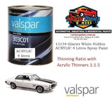 13134 Glacier White Holden ACRYLIC 4 Litres Spray Paint