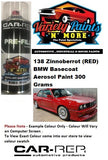 138 Zinnoberrot (RED) BMW Basecoat Aerosol Paint 300 Grams