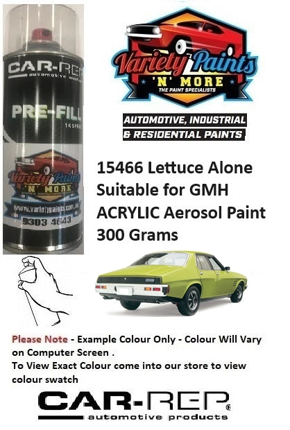 15466 Lettuce Alone Suitable for GMH ACRYLIC Aerosol Paint 300 Grams