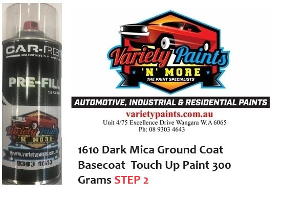 1610 Dark Mica Ground Coat Basecoat  Touch Up Paint 300 Grams STEP 2