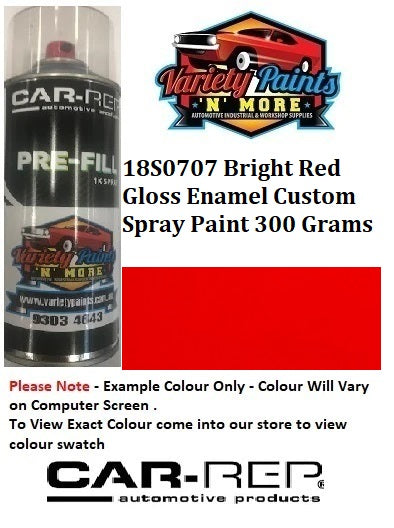 18S0707 Bright Red Gloss Enamel Custom Spray Paint 300 Grams
